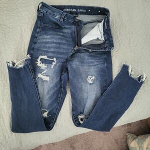 American Eagle Outfitters Dark Blue Denim